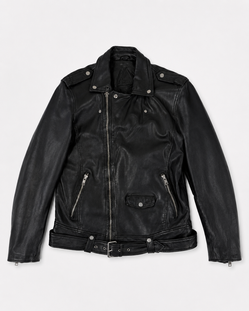 BE EDGY Leather Biker Jacket - Black