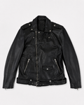BE EDGY Leather Biker Jacket - Black