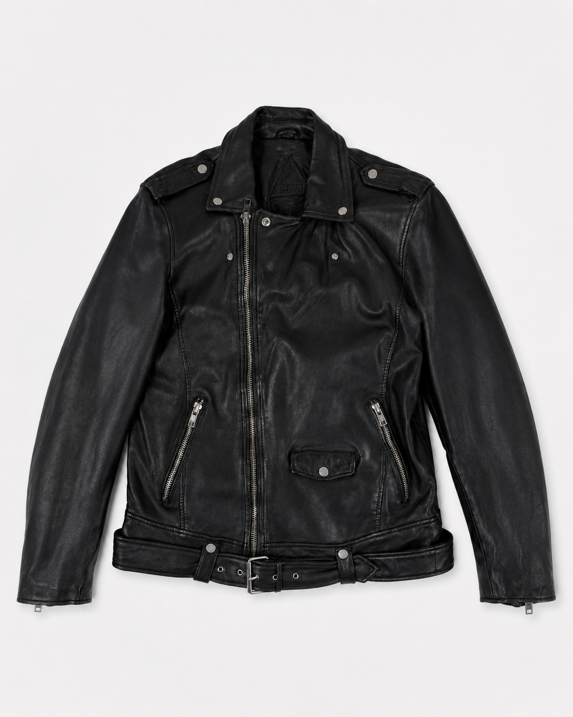 BE EDGY Leather Biker Jacket - Black