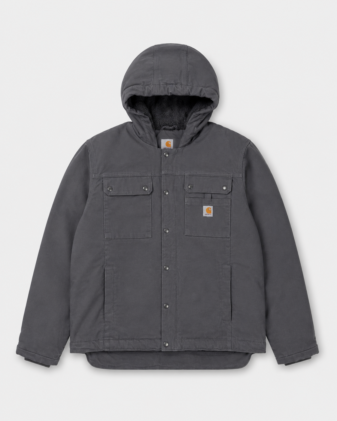 Carhartt Hooded Workwear Jacket - Grey
