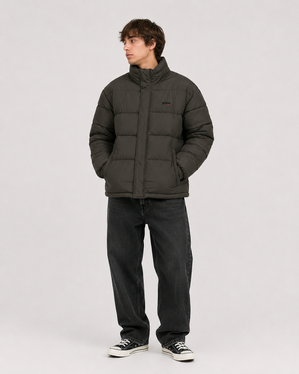 Schott NYC Puffer Jacket – Olive