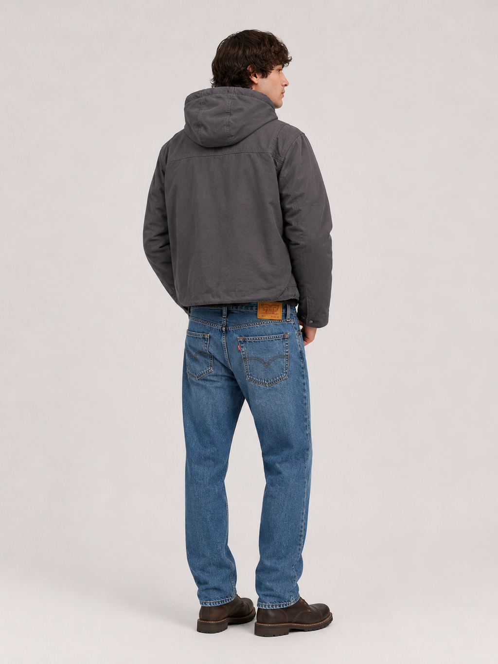 Carhartt Hooded Workwear Jacket - Grey