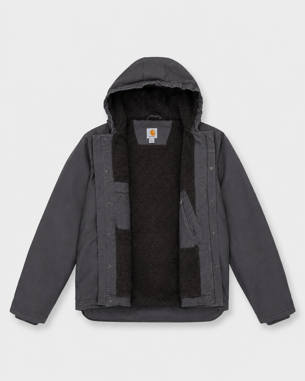 Carhartt Hooded Workwear Jacket - Grey