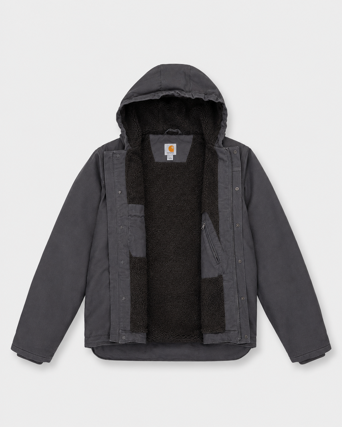 Carhartt Hooded Workwear Jacket - Grey