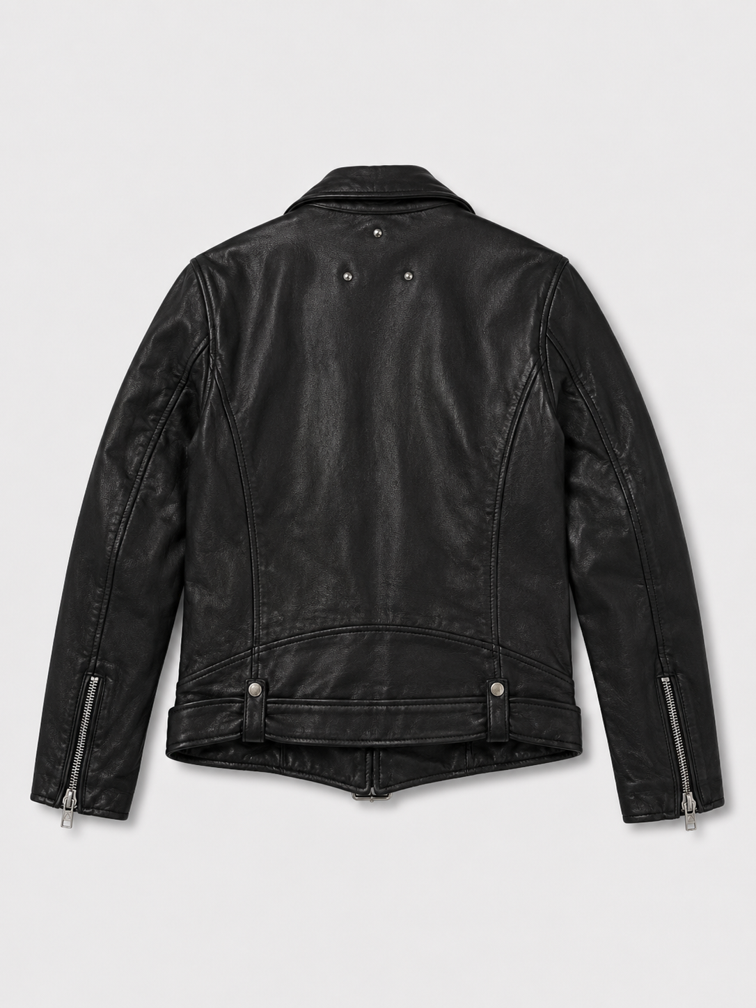 BE EDGY Leather Biker Jacket - Black
